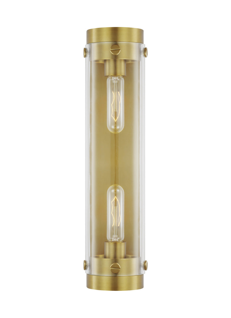 Visual Comfort Studio - CW1002BBS - Two Light Wall Sconce - Garrett - Burnished Brass