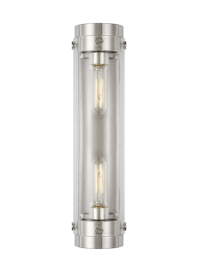 Visual Comfort Studio - CW1002PN - Two Light Wall Sconce - Garrett - Polished Nickel