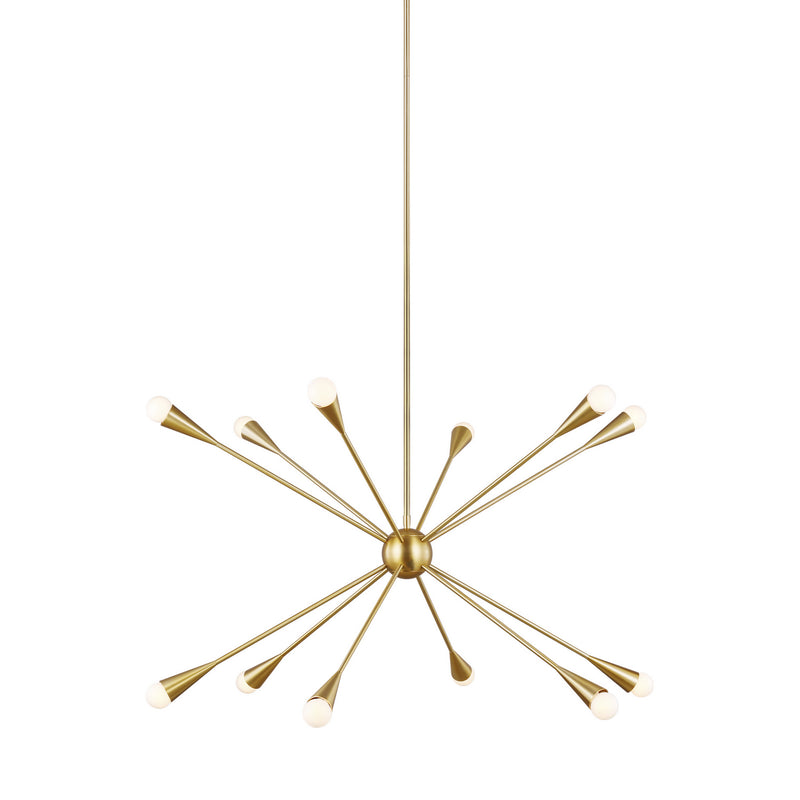 12 Light Chandelier<br /><span style="color:#4AB0CE;">Entrega: 4-10 dias en USA</span><br /><span style="color:#4AB0CE;font-size:60%;">PREGUNTE POR ENTREGA EN PANAMA</span><br />Collection: Jax<br />Finish: Burnished Brass