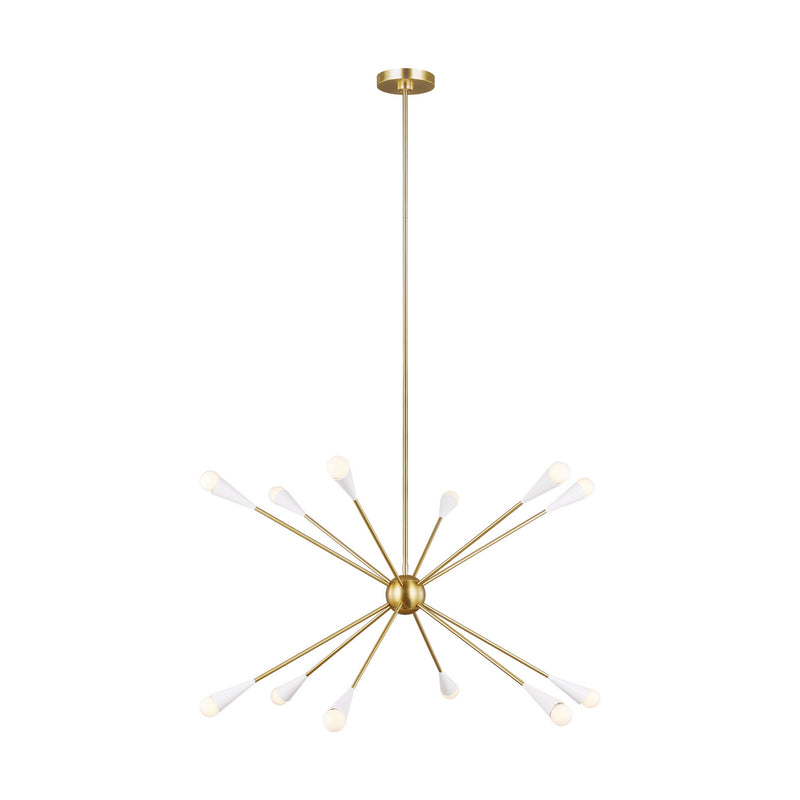 12 Light Chandelier<br /><span style="color:#4AB0CE;">Entrega: 4-10 dias en USA</span><br /><span style="color:#4AB0CE;font-size:60%;">PREGUNTE POR ENTREGA EN PANAMA</span><br />Collection: Jax<br />Finish: Burnished Brass