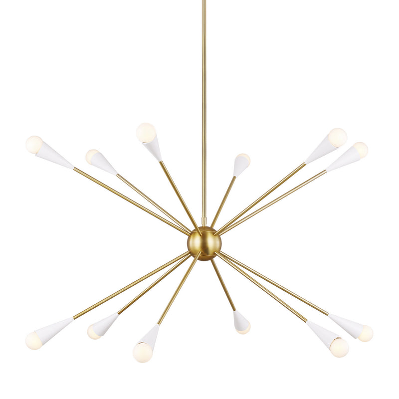 12 Light Chandelier<br /><span style="color:#4AB0CE;">Entrega: 4-10 dias en USA</span><br /><span style="color:#4AB0CE;font-size:60%;">PREGUNTE POR ENTREGA EN PANAMA</span><br />Collection: Jax<br />Finish: Burnished Brass