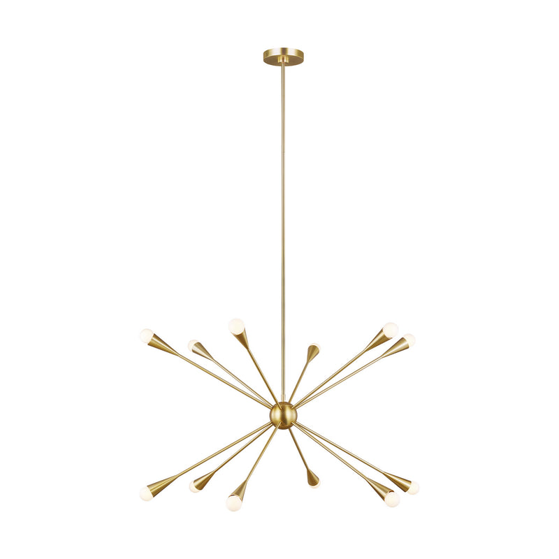 12 Light Chandelier<br /><span style="color:#4AB0CE;">Entrega: 4-10 dias en USA</span><br /><span style="color:#4AB0CE;font-size:60%;">PREGUNTE POR ENTREGA EN PANAMA</span><br />Collection: Jax<br />Finish: Burnished Brass