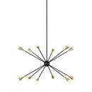12 Light Chandelier<br /><span style="color:#4AB0CE;">Entrega: 4-10 dias en USA</span><br /><span style="color:#4AB0CE;font-size:60%;">PREGUNTE POR ENTREGA EN PANAMA</span><br />Collection: Jax<br />Finish: Midnight Black