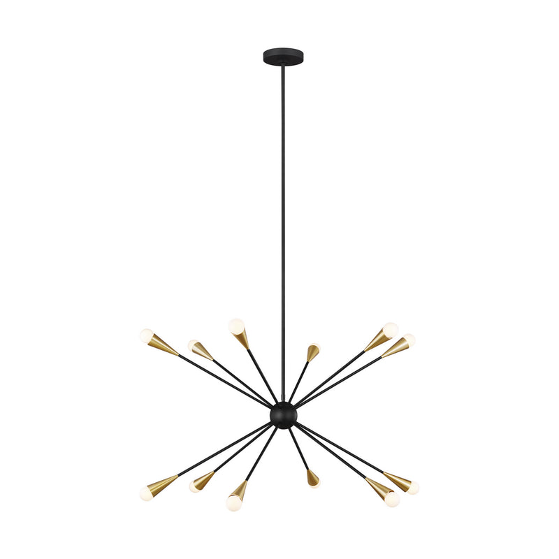 12 Light Chandelier<br /><span style="color:#4AB0CE;">Entrega: 4-10 dias en USA</span><br /><span style="color:#4AB0CE;font-size:60%;">PREGUNTE POR ENTREGA EN PANAMA</span><br />Collection: Jax<br />Finish: Midnight Black