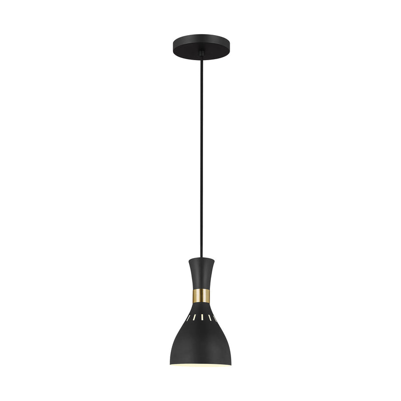 One Light Pendant<br /><span style="color:#4AB0CE;">Entrega: 4-10 dias en USA</span><br /><span style="color:#4AB0CE;font-size:60%;">PREGUNTE POR ENTREGA EN PANAMA</span><br />Collection: Joan<br />Finish: Midnight Black