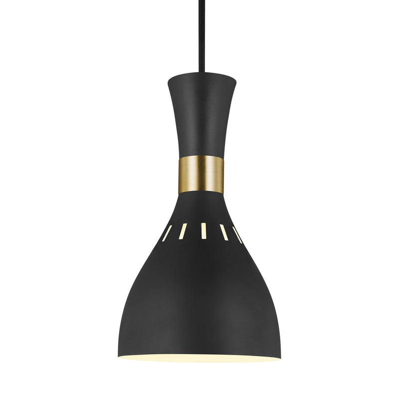 One Light Pendant<br /><span style="color:#4AB0CE;">Entrega: 4-10 dias en USA</span><br /><span style="color:#4AB0CE;font-size:60%;">PREGUNTE POR ENTREGA EN PANAMA</span><br />Collection: Joan<br />Finish: Midnight Black