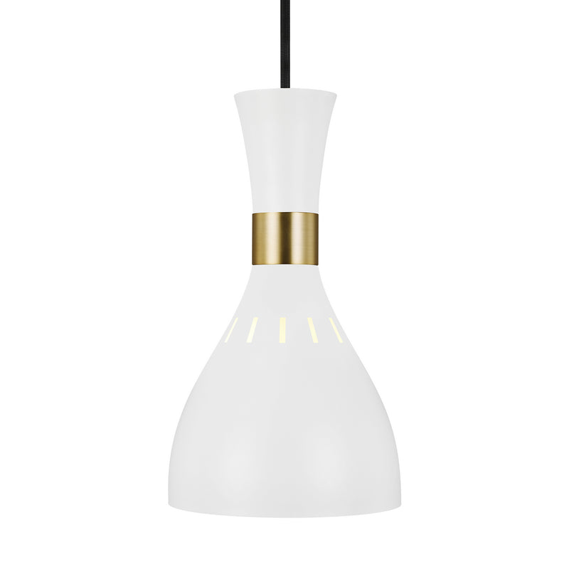 One Light Pendant<br /><span style="color:#4AB0CE;">Entrega: 4-10 dias en USA</span><br /><span style="color:#4AB0CE;font-size:60%;">PREGUNTE POR ENTREGA EN PANAMA</span><br />Collection: Joan<br />Finish: Matte White