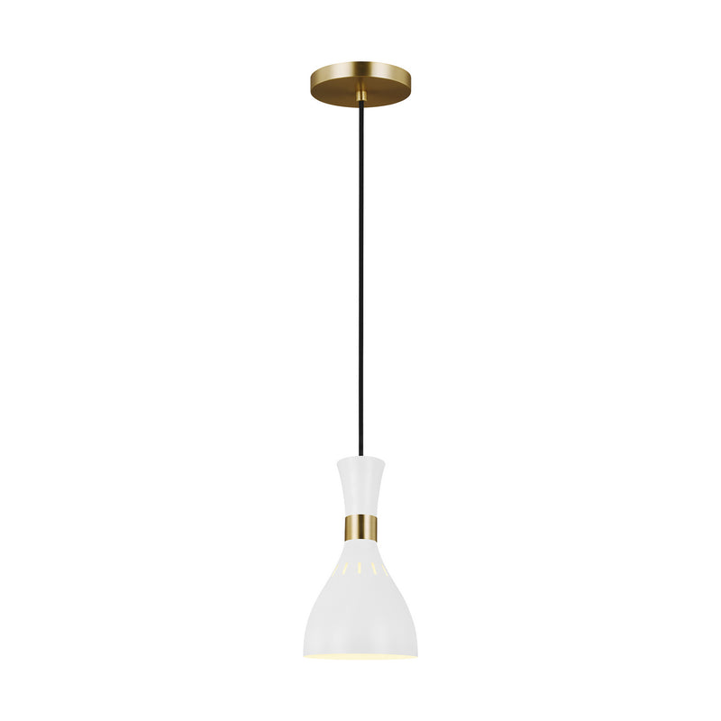 One Light Pendant<br /><span style="color:#4AB0CE;">Entrega: 4-10 dias en USA</span><br /><span style="color:#4AB0CE;font-size:60%;">PREGUNTE POR ENTREGA EN PANAMA</span><br />Collection: Joan<br />Finish: Matte White