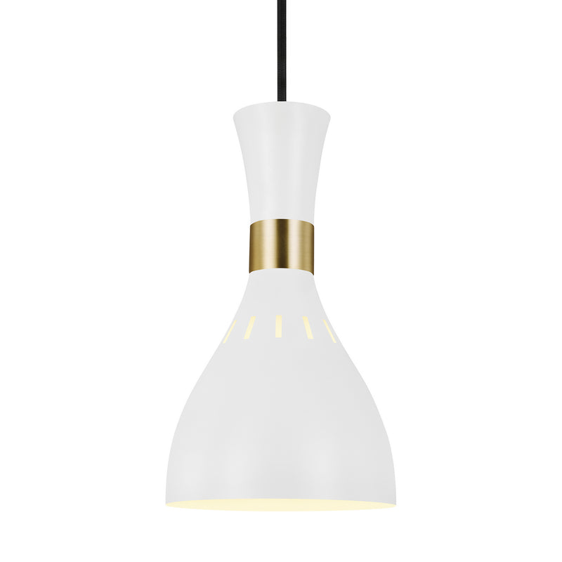 One Light Pendant<br /><span style="color:#4AB0CE;">Entrega: 4-10 dias en USA</span><br /><span style="color:#4AB0CE;font-size:60%;">PREGUNTE POR ENTREGA EN PANAMA</span><br />Collection: Joan<br />Finish: Matte White