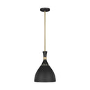 Visual Comfort Studio - EP1151MBK - One Light Pendant - Joan - Midnight Black