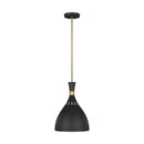 Visual Comfort Studio - EP1151MBK - One Light Pendant - Joan - Midnight Black