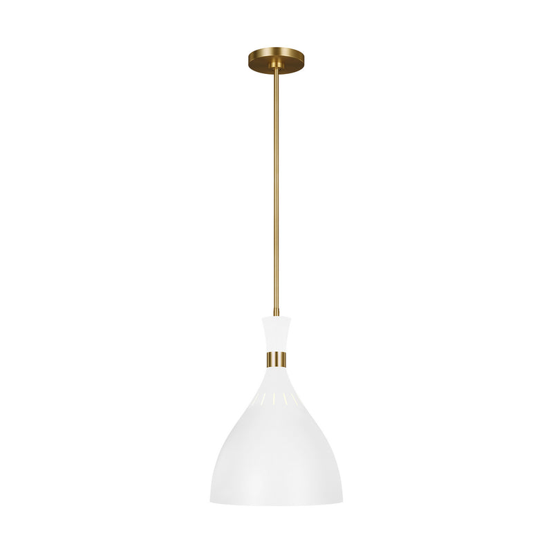 Visual Comfort Studio - EP1151MWT - One Light Pendant - Joan - Matte White