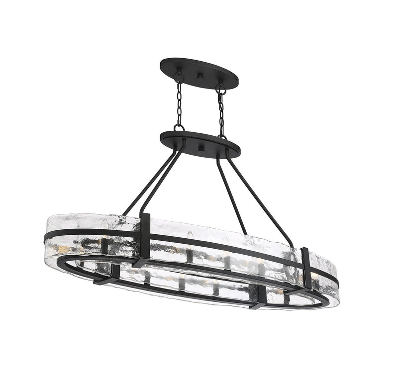 Ten Light Chandelier<br /><span style="color:#4AB0CE;">Entrega: 4-10 dias en USA</span><br /><span style="color:#4AB0CE;font-size:60%;">PREGUNTE POR ENTREGA EN PANAMA</span><br />Collection: Hudson<br />Finish: Matte Black