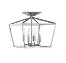 Four Light Semi-Flush Mount<br /><span style="color:#4AB0CE;">Entrega: 4-10 dias en USA</span><br /><span style="color:#4AB0CE;font-size:60%;">PREGUNTE POR ENTREGA EN PANAMA</span><br />Collection: Townsend<br />Finish: Polished Nickel