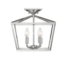 Four Light Semi-Flush Mount<br /><span style="color:#4AB0CE;">Entrega: 4-10 dias en USA</span><br /><span style="color:#4AB0CE;font-size:60%;">PREGUNTE POR ENTREGA EN PANAMA</span><br />Collection: Townsend<br />Finish: Polished Nickel