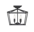 Four Light Semi-Flush Mount<br /><span style="color:#4AB0CE;">Entrega: 4-10 dias en USA</span><br /><span style="color:#4AB0CE;font-size:60%;">PREGUNTE POR ENTREGA EN PANAMA</span><br />Collection: Townsend<br />Finish: Matte Black