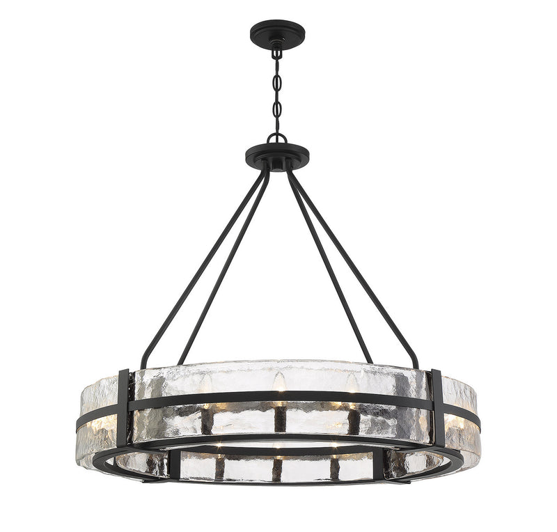 12 Light Pendant<br /><span style="color:#4AB0CE;">Entrega: 4-10 dias en USA</span><br /><span style="color:#4AB0CE;font-size:60%;">PREGUNTE POR ENTREGA EN PANAMA</span><br />Collection: Hudson<br />Finish: Matte Black