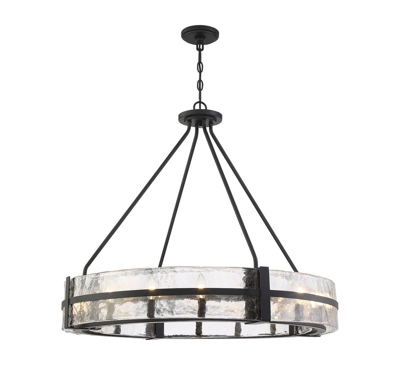 12 Light Pendant<br /><span style="color:#4AB0CE;">Entrega: 4-10 dias en USA</span><br /><span style="color:#4AB0CE;font-size:60%;">PREGUNTE POR ENTREGA EN PANAMA</span><br />Collection: Hudson<br />Finish: Matte Black