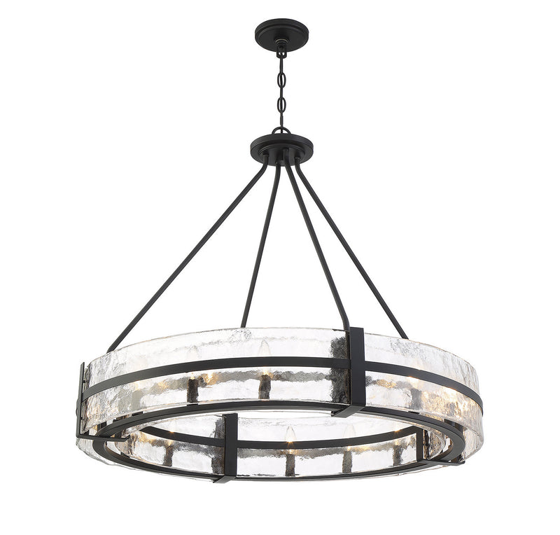 12 Light Pendant<br /><span style="color:#4AB0CE;">Entrega: 4-10 dias en USA</span><br /><span style="color:#4AB0CE;font-size:60%;">PREGUNTE POR ENTREGA EN PANAMA</span><br />Collection: Hudson<br />Finish: Matte Black