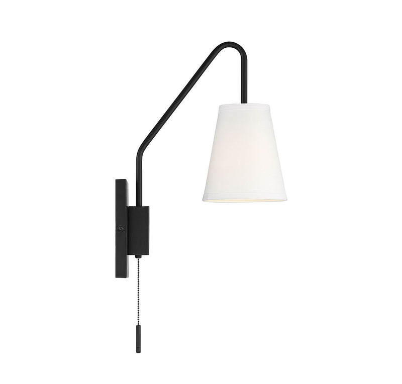 One Light Wall Sconce<br /><span style="color:#4AB0CE;">Entrega: 4-10 dias en USA</span><br /><span style="color:#4AB0CE;font-size:60%;">PREGUNTE POR ENTREGA EN PANAMA</span><br />Collection: Owen<br />Finish: Matte Black