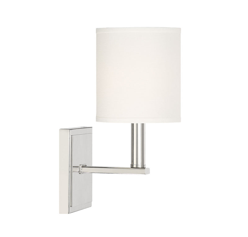 One Light Wall Sconce<br /><span style="color:#4AB0CE;">Entrega: 6-7 semanas en USA</span><br /><span style="color:#4AB0CE;font-size:60%;">PREGUNTE POR ENTREGA EN PANAMA</span><br />Collection: Waverly<br />Finish: Satin Nickel