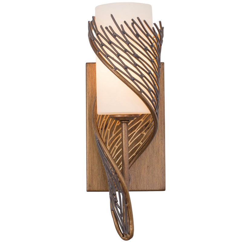 One Light Wall Sconce<br /><span style="color:#4AB0CE;">Entrega: 3-4 semanas en USA</span><br /><span style="color:#4AB0CE;font-size:60%;">PREGUNTE POR ENTREGA EN PANAMA</span><br />Collection: Flow<br />Finish: Hammered Ore