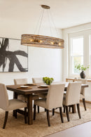 Four Light Linear Pendant<br /><span style="color:#4AB0CE;">Entrega: 4-10 dias en USA</span><br /><span style="color:#4AB0CE;font-size:60%;">PREGUNTE POR ENTREGA EN PANAMA</span><br />Collection: Flow<br />Finish: Hammered Ore