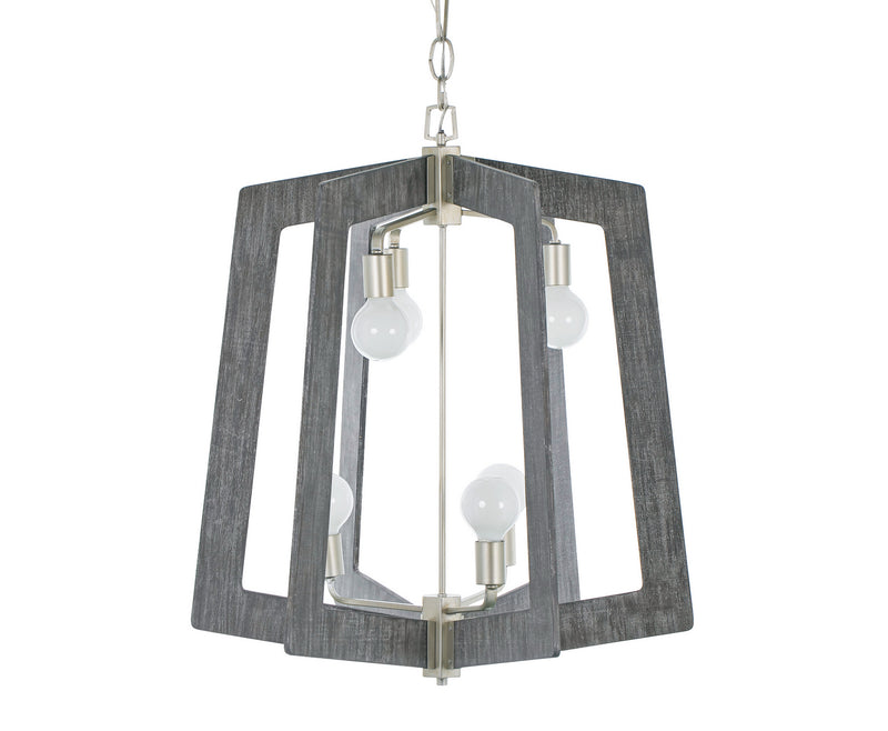Six Light Chandelier<br /><span style="color:#4AB0CE;">Entrega: 4-10 dias en USA</span><br /><span style="color:#4AB0CE;font-size:60%;">PREGUNTE POR ENTREGA EN PANAMA</span><br />Collection: Lofty<br />Finish: Steel