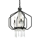 Four Light Pendant<br /><span style="color:#4AB0CE;">Entrega: 5-6 semanas en USA</span><br /><span style="color:#4AB0CE;font-size:60%;">PREGUNTE POR ENTREGA EN PANAMA</span><br />Collection: Barcelona<br />Finish: Onyx