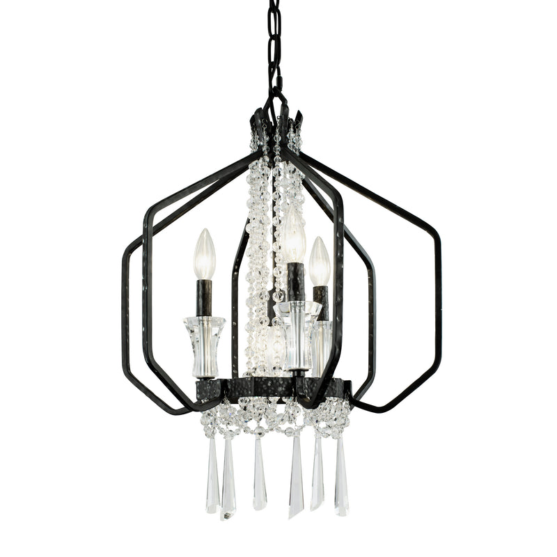 Four Light Pendant<br /><span style="color:#4AB0CE;">Entrega: 4-10 dias en USA</span><br /><span style="color:#4AB0CE;font-size:60%;">PREGUNTE POR ENTREGA EN PANAMA</span><br />Collection: Barcelona<br />Finish: Onyx