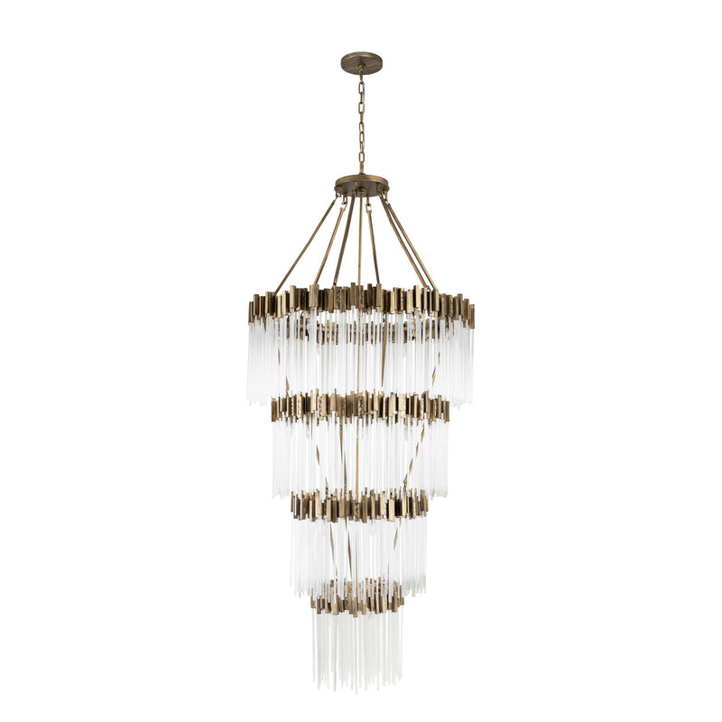 30 Light Chandelier<br /><span style="color:#4AB0CE;">Entrega: 2-3 semanas en USA</span><br /><span style="color:#4AB0CE;font-size:60%;">PREGUNTE POR ENTREGA EN PANAMA</span><br />Collection: Matrix<br />Finish: Havana Gold