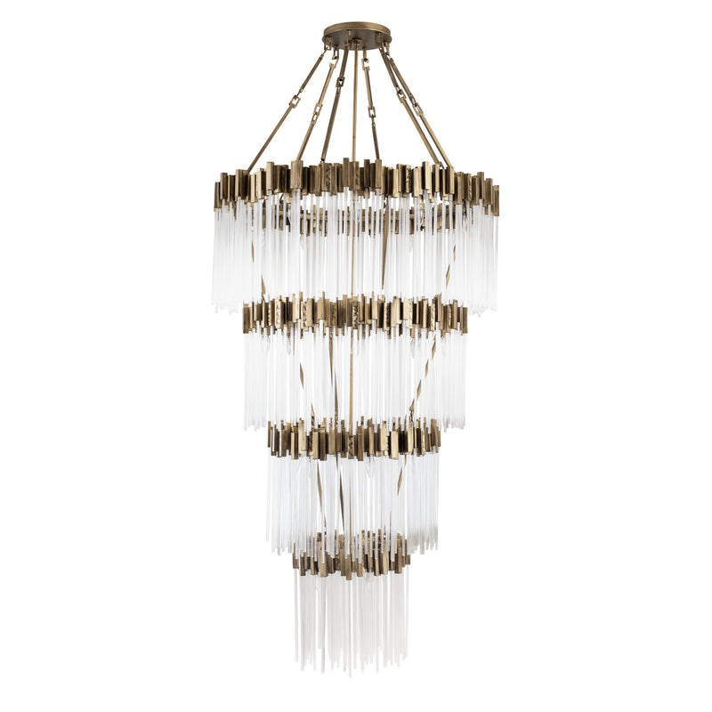 30 Light Chandelier<br /><span style="color:#4AB0CE;">Entrega: 4-10 dias en USA</span><br /><span style="color:#4AB0CE;font-size:60%;">PREGUNTE POR ENTREGA EN PANAMA</span><br />Collection: Matrix<br />Finish: Havana Gold