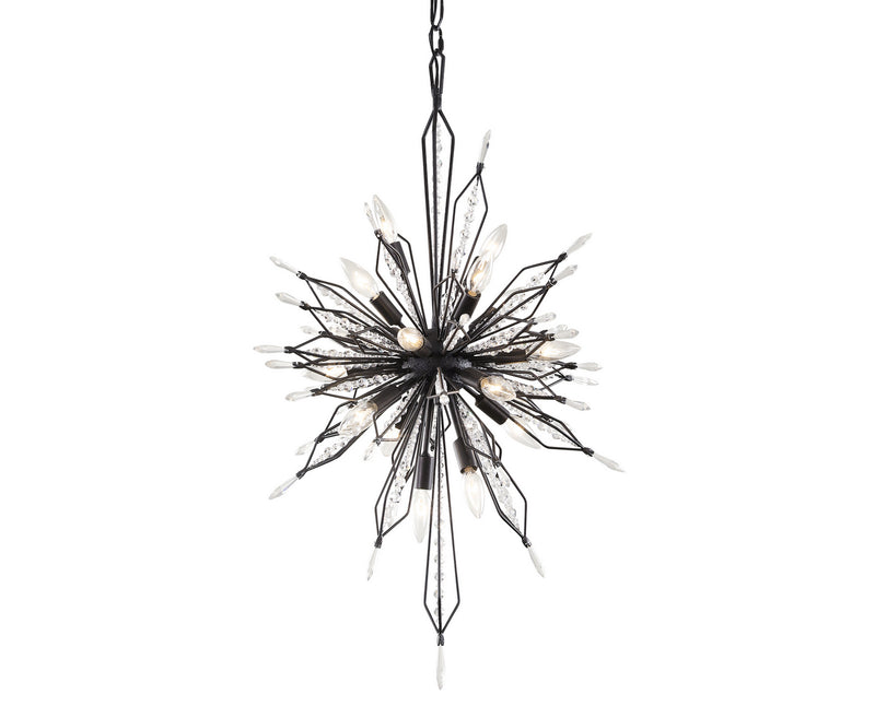 16 Light Foyer Pendant<br /><span style="color:#4AB0CE;">Entrega: 4-10 dias en USA</span><br /><span style="color:#4AB0CE;font-size:60%;">PREGUNTE POR ENTREGA EN PANAMA</span><br />Collection: Orbital<br />Finish: Carbon