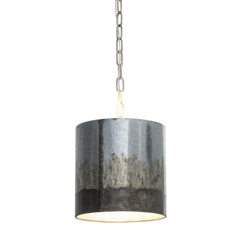 One Light Mini Pendant<br /><span style="color:#4AB0CE;">Entrega: 4-10 dias en USA</span><br /><span style="color:#4AB0CE;font-size:60%;">PREGUNTE POR ENTREGA EN PANAMA</span><br />Collection: Cannery<br />Finish: Ombre Galvanized