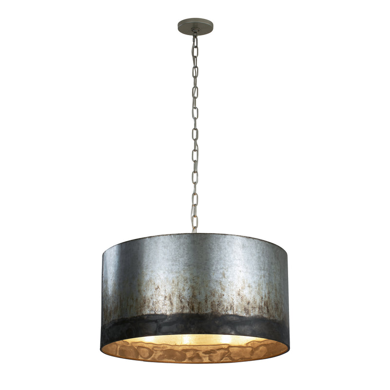 Four Light Pendant<br /><span style="color:#4AB0CE;">Entrega: 4-10 dias en USA</span><br /><span style="color:#4AB0CE;font-size:60%;">PREGUNTE POR ENTREGA EN PANAMA</span><br />Collection: Cannery<br />Finish: Ombre Galvanized