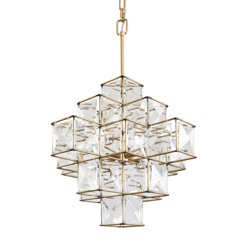 Six Light Chandelier<br /><span style="color:#4AB0CE;">Entrega: 4-10 dias en USA</span><br /><span style="color:#4AB0CE;font-size:60%;">PREGUNTE POR ENTREGA EN PANAMA</span><br />Collection: Cubic<br />Finish: Calypso Gold