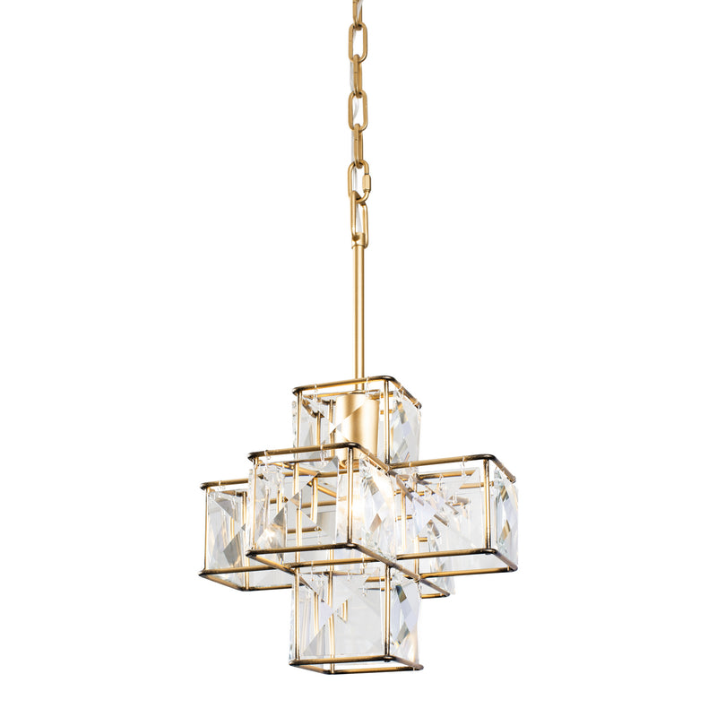 One Light Pendant<br /><span style="color:#4AB0CE;">Entrega: 6-7 semanas en USA</span><br /><span style="color:#4AB0CE;font-size:60%;">PREGUNTE POR ENTREGA EN PANAMA</span><br />Collection: Cubic<br />Finish: Calypso Gold