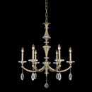 Allegri - 012171-045-FR001 - Six Light Chandelier - Floridia - Matte Brushed Champagne Gold