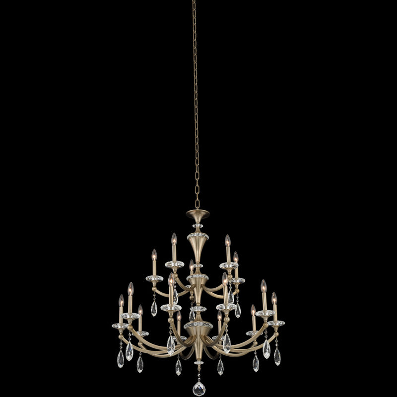 Allegri - 012173-045-FR001 - 15 Light Chandelier - Floridia - Matte Brushed Champagne Gold