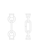 Generation Lighting - 9122-05 - Link and Loop - Replacement Chain - Chrome