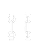 Generation Lighting - 9122-715 - Link and Loop - Replacement Chain - Autumn Bronze