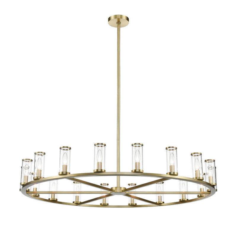 Alora - CH309018NBCG - 18 Light Chandelier - Revolve - Clear Glass/Natural Brass