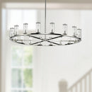 Alora - CH309018PNCG - 18 Light Chandelier - Revolve - Clear Glass/Polished Nickel