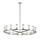 Alora - CH309018PNCG - 18 Light Chandelier - Revolve - Clear Glass/Polished Nickel