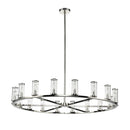 18 Light Chandelier<br /><span style="color:#4AB0CE;">Entrega: 4-10 dias en USA</span><br /><span style="color:#4AB0CE;font-size:60%;">PREGUNTE POR ENTREGA EN PANAMA</span><br />Collection: Revolve<br />Finish: Clear Glass/Polished Nickel