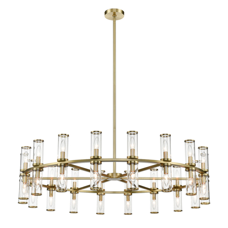 Alora - CH309036NBCG - 36 Light Chandelier - Revolve - Clear Glass/Natural Brass