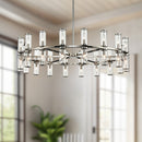 Alora - CH309036PNCG - 36 Light Chandelier - Revolve - Clear Glass/Polished Nickel