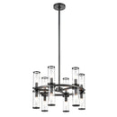 12 Light Chandelier<br /><span style="color:#4AB0CE;">Entrega: 4-10 dias en USA</span><br /><span style="color:#4AB0CE;font-size:60%;">PREGUNTE POR ENTREGA EN PANAMA</span><br />Collection: Revolve<br />Finish: Clear Glass/Urban Bronze