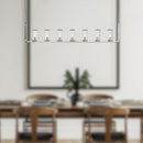 Alora - LP309007PNCG - Seven Light Island Pendant - Revolve - Clear Glass/Polished Nickel