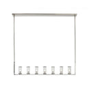 Alora - LP309007PNCG - Seven Light Island Pendant - Revolve - Clear Glass/Polished Nickel